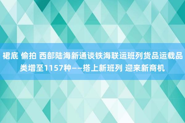 裙底 偷拍 西部陆海新通谈铁海联运班列货品运载品类增至1157种——搭上新班列 迎来新商机