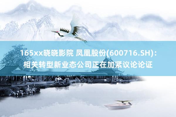 165xx晓晓影院 凤凰股份(600716.SH)：相关转型新业态公司正在加紧议论论证