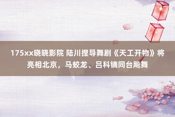 175xx晓晓影院 陆川捏导舞剧《天工开物》将亮相北京，马蛟龙、吕科镝同台飚舞