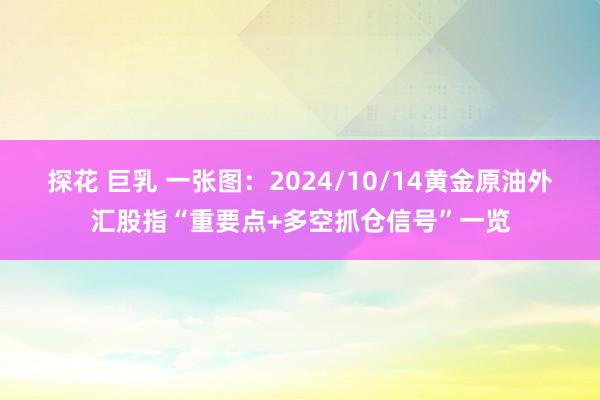 探花 巨乳 一张图：2024/10/14黄金原油外汇股指“重要点+多空抓仓信号”一览