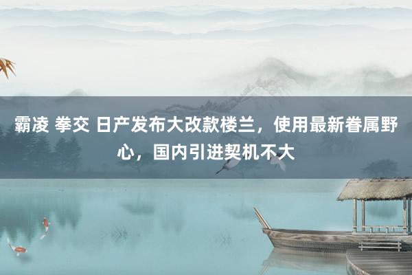 霸凌 拳交 日产发布大改款楼兰，使用最新眷属野心，国内引进契机不大