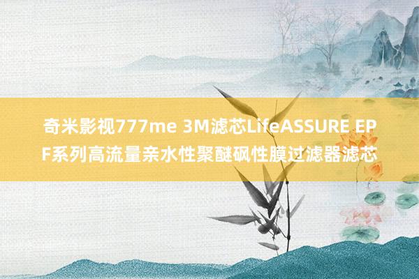 奇米影视777me 3M滤芯LifeASSURE EPF系列高流量亲水性聚醚砜性膜过滤器滤芯