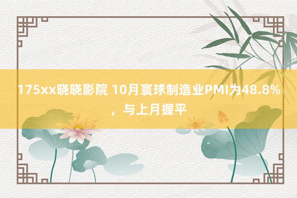 175xx晓晓影院 10月寰球制造业PMI为48.8%，与上月握平