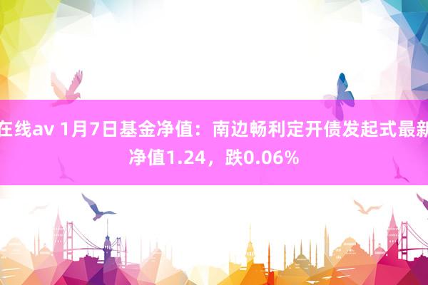 在线av 1月7日基金净值：南边畅利定开债发起式最新净值1.24，跌0.06%