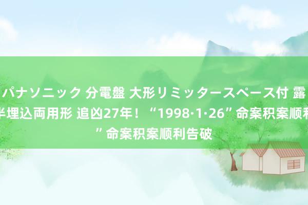 パナソニック 分電盤 大形リミッタースペース付 露出・半埋込両用形 追凶27年！“1998·1·26”命案积案顺利告破