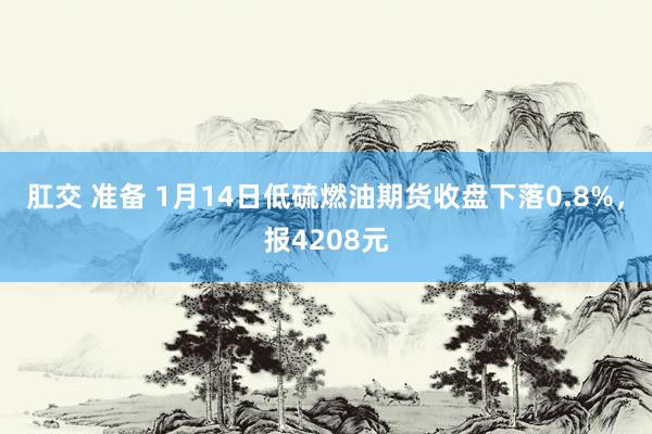 肛交 准备 1月14日低硫燃油期货收盘下落0.8%，报4208元